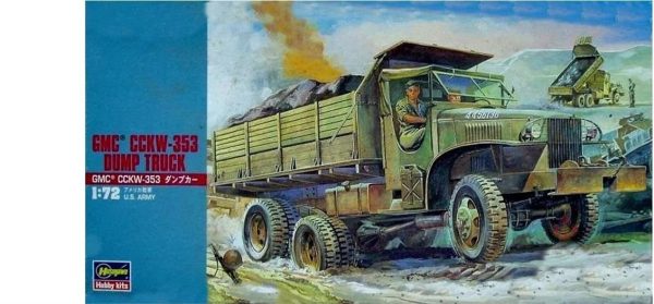 1/72 GMC CCKW-353 Damperli Kamyon Maketi, Hasegawa 31122