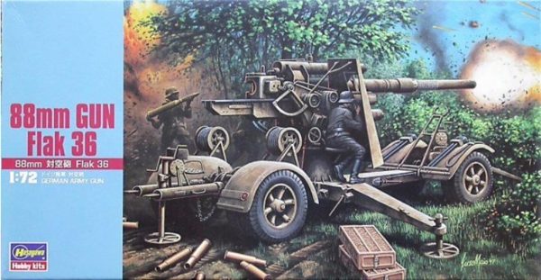1/72 88mm GUN Flak 36 Top Maketi, Hasegawa 31138