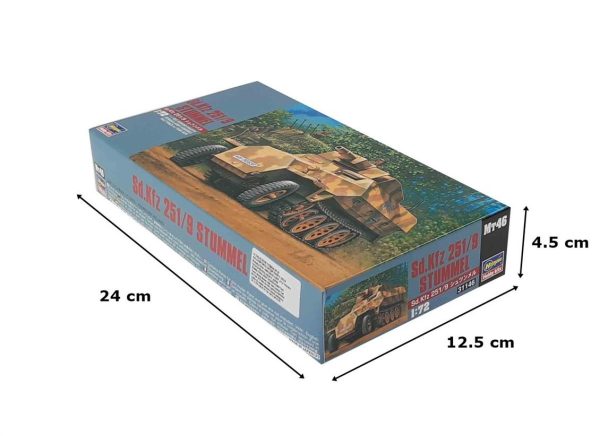 1/72 Sd.Kfz 251/9 (Stummel) Yarı Paletli Personel Taşıyıcı Maketi, Hasegawa 31146 - Görsel 4