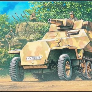 1/72 Sd.Kfz 251/9 (Stummel) Yarı Paletli Personel Taşıyıcı Maketi, Hasegawa 31146