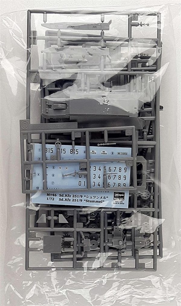 1/72 Sd.Kfz 251/9 (Stummel) Yarı Paletli Personel Taşıyıcı Maketi, Hasegawa 31146 - Görsel 2