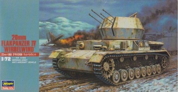 1/72 20mm Flakpanzer IV (Wirbelwind) Savaş Uçaksavar Maketi, Hasegawa 31148