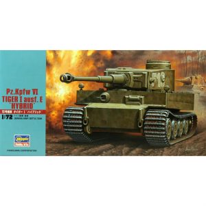 1/72 Pz.Kpfw. VI Tiger I Ausf.E (Hybrid) Tank Maketi, Hasegawa 31155