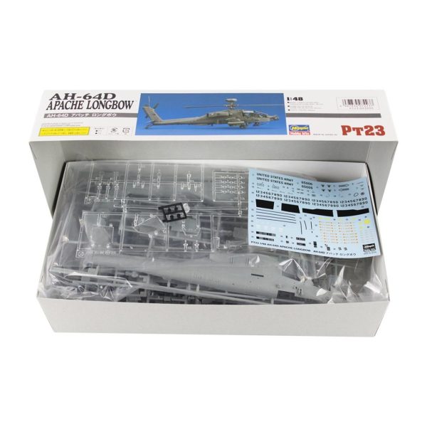 1/48 AH-64D Apache Longbow Askeri Helikopter Maketi, Hasegawa 07223 - Görsel 2