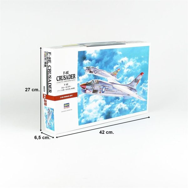 1/48 F-8E Crusader Savaş Uçağı Maketi, Hasegawa 07225 - Görsel 5