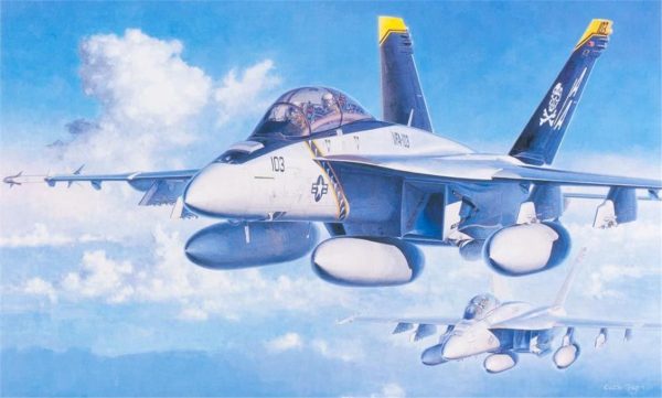 1/48 F/A-18F Super Hornet Savaş Uçağı Maketi, Hasegawa 07238 - Görsel 2