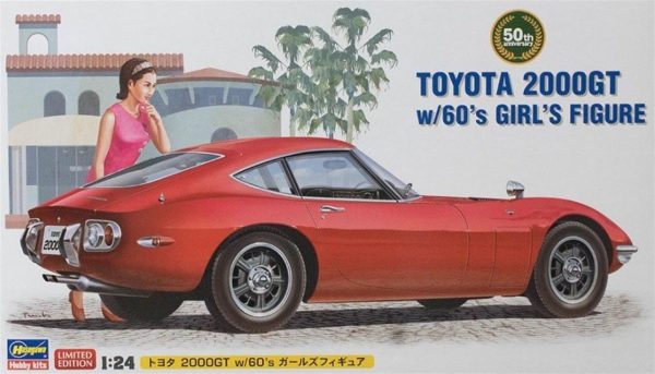 1/24 Toyota 2000GT Manken Figürlü Araba Maketi, Hasegawa 52166
