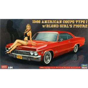 1/24 American Coupe 1966 Araba Maketi, Hasegawa 52202