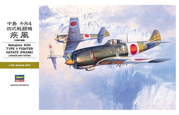 1/32 Nakajima Ki84 Type 4 Hayate (Frank) Savaş Uçağı Maketi, Hasegawa 08074