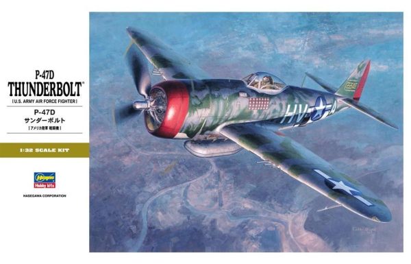 1/32 P-47D Thunderbolt Savaş Uçağı Maketi, Hasegawa 08077