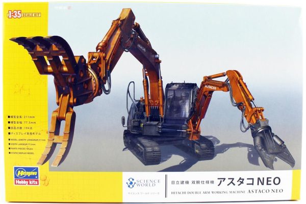 1/35 Hitachi Astaco Neo Çift Bomlu Ekskavatör Maketi, Hasegawa 54004