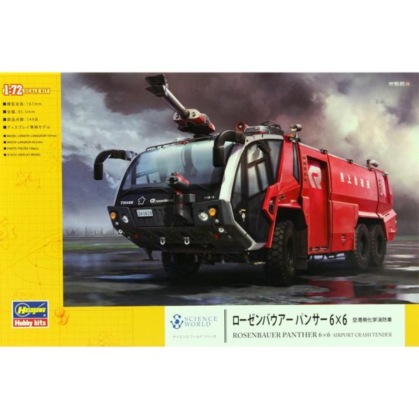 1/72 Panther 6x6 Havaalanı İtfaiye Aracı Maketi, Hasegawa 54005