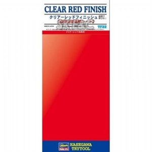 Şeffaf Kırmızı Kaplama 90x200mm, Hasegawa TF22 71822
