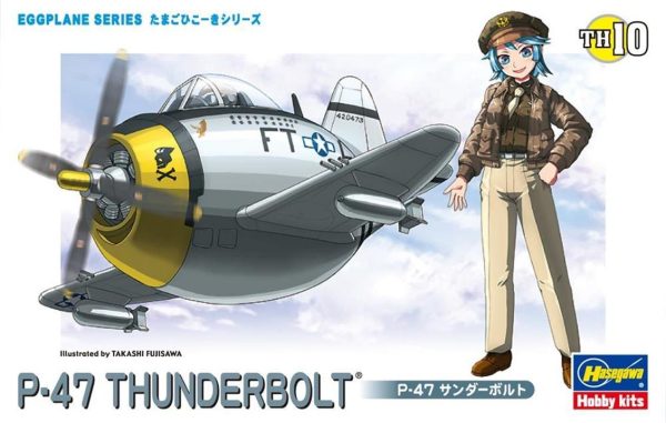 P-47 Thunderbolt Savaş Uçağı (Eggplane Serisi) Maketi, Hasegawa 60120