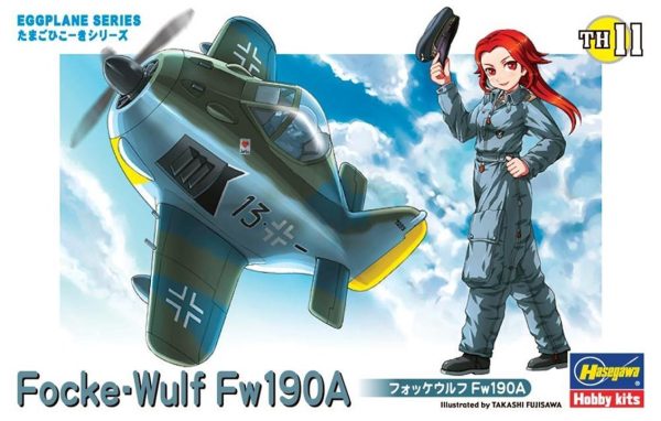 Focke-Wulf Fw190A Savaş Uçağı (Eggplane Serisi) Maketi, Hasegawa 60121