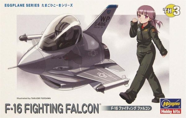 F-16 Fighting Falcon Savaş Uçağı (Eggplane Serisi) Maketi, Hasegawa 60103
