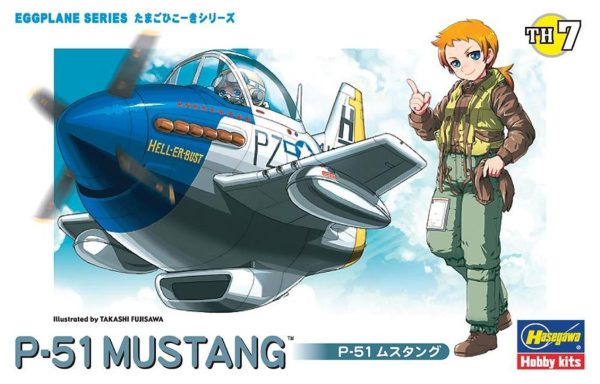 P-51 Mustang Savaş Uçağı (Eggplane Serisi) Maketi, Hasegawa 60117