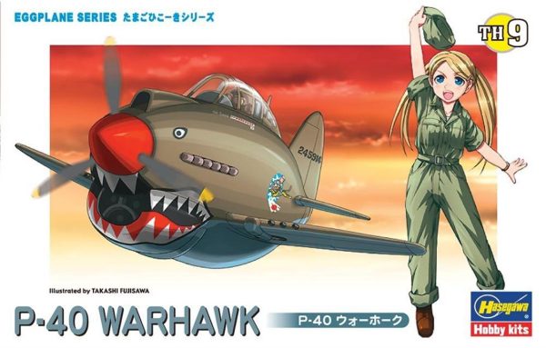 P-40 Warhawk Savaş Uçağı (Eggplane Serisi) Maketi, Hasegawa 60119