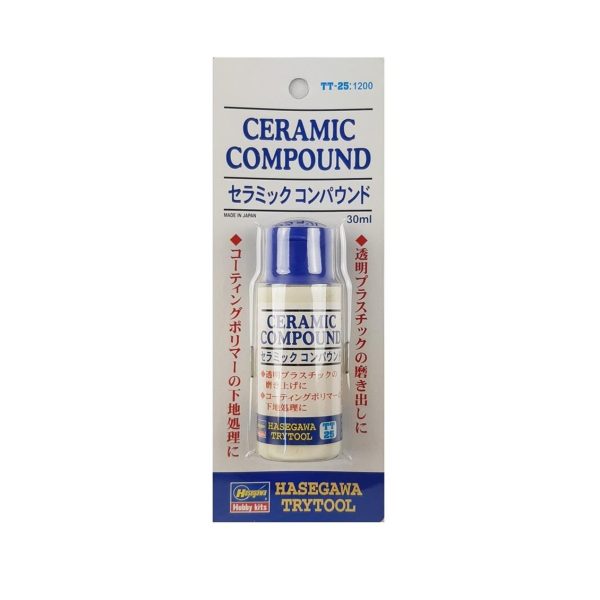 Ultra İnce Seramik Parlatıcı, 28 Gram 3mm, Hasegawa TT25 71225