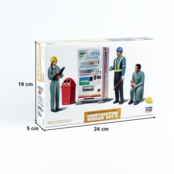 1/35 İnşaat İşçileri Set B Maketi, Hasegawa 66006 - Görsel 5