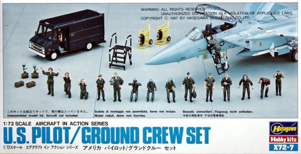 1/72 US Pilot ve Yer Ekibi Figür Maketi, Hasegawa 35007