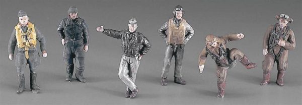 1/72 WW II Karışık Pilot Figür Maketi, Hasegawa 35008 - Görsel 2