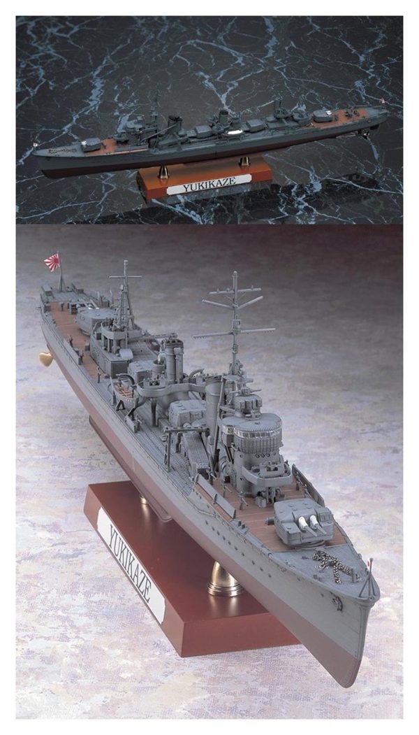 1/350 IJN Koh Yukikaze (Operation Ten-Ichi-Go 1945) Destroyer Savaş Gemisi Maketi, Hasegawa 40022 - Görsel 8