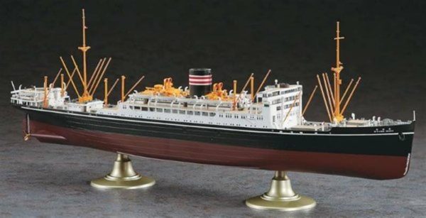 1/350 NYK Hikawamaru Yolcu Gemisi Maketi, Hasegawa 40028 - Görsel 3