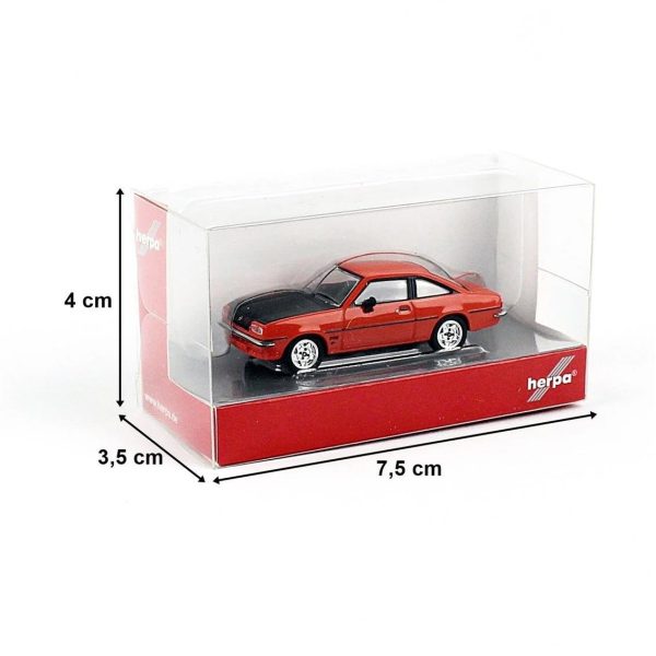 1/87 Opel Manta B. Orange Küçük Araba Modeli, Herpa 024389-007 - Görsel 3