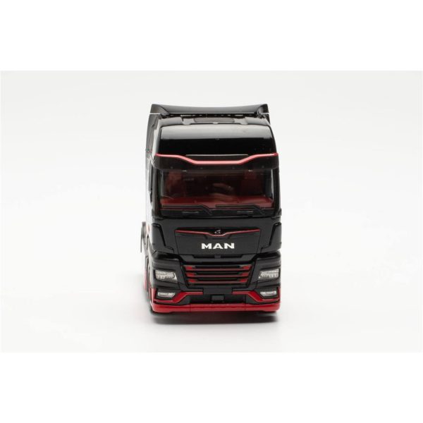 1/87 MAN eTGX Çekici Kırmızı-Siyah Küçük Araba Modeli, Herpa 317092 - Görsel 3