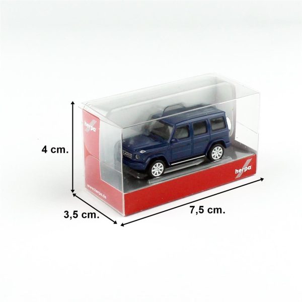 1/87 Mercedes-Benz G-class Cip Koyu Mavi Küçük Araba Modeli, Herpa 420280-002 - Görsel 5