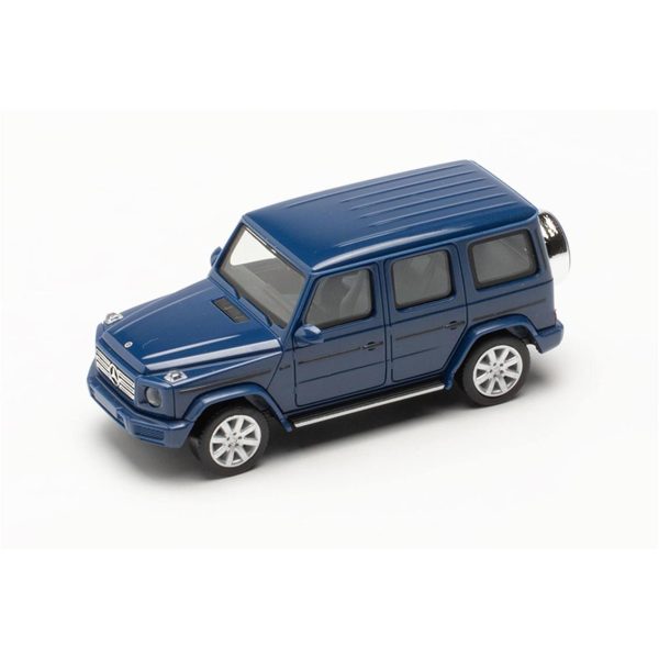 1/87 Mercedes-Benz G-class Cip Koyu Mavi Küçük Araba Modeli, Herpa 420280-002 - Görsel 3