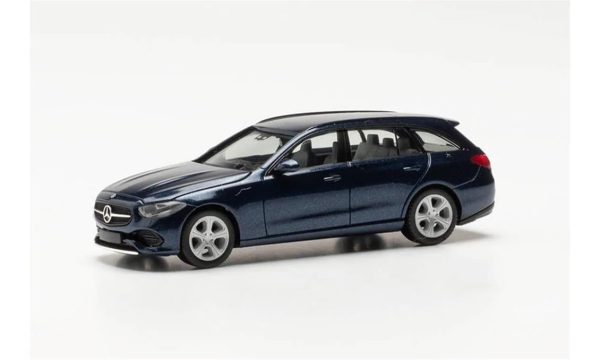 1/87 MB C-Klasse Steyşin Metaşil Koyu Mavi Küçük Araba Modeli, Herpa 430388-002