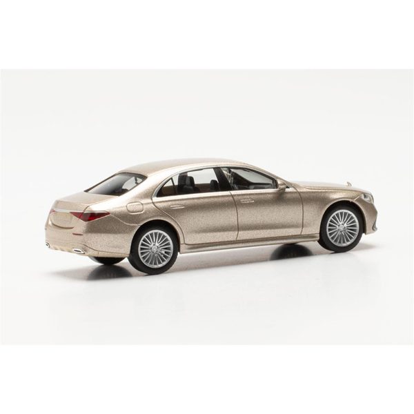 1/87 Mercedes-Benz S-Klasse Altın Metalik Küçük Araba Modeli, Herpa 430869-002 - Görsel 2