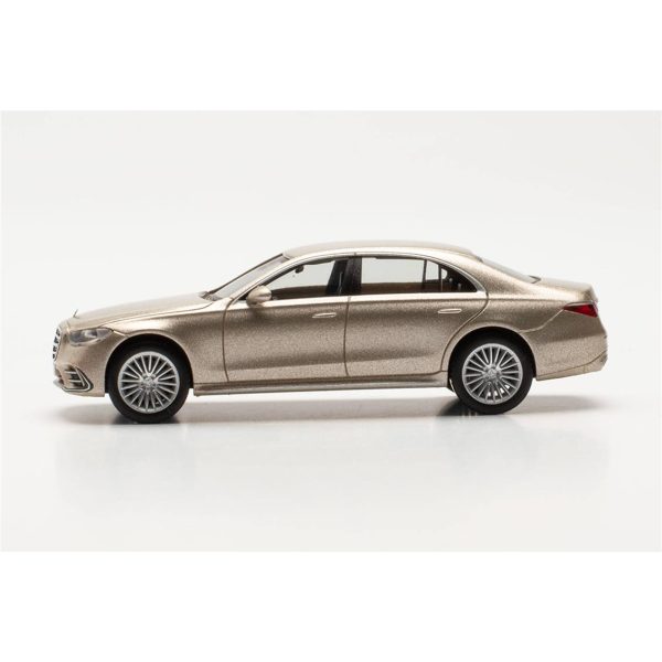 1/87 Mercedes-Benz S-Klasse Altın Metalik Küçük Araba Modeli, Herpa 430869-002 - Görsel 3