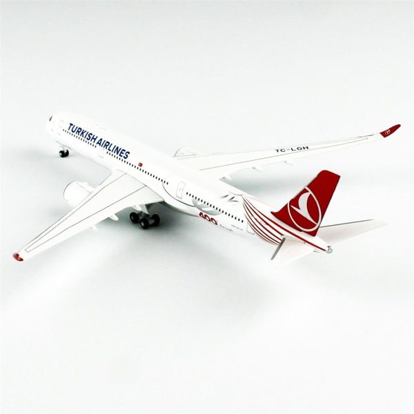 1/500 THY Airbus A350-900 (400th Aircraft)- TC-LGH (Tek Yürek) Küçük Araba Modeli, Herpa 537230 - Görsel 3