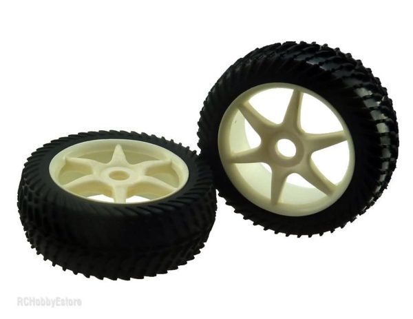 1/8 Buggy İçin Jant Ve Lastik Seti Beyaz Renk, Himoto 821003W