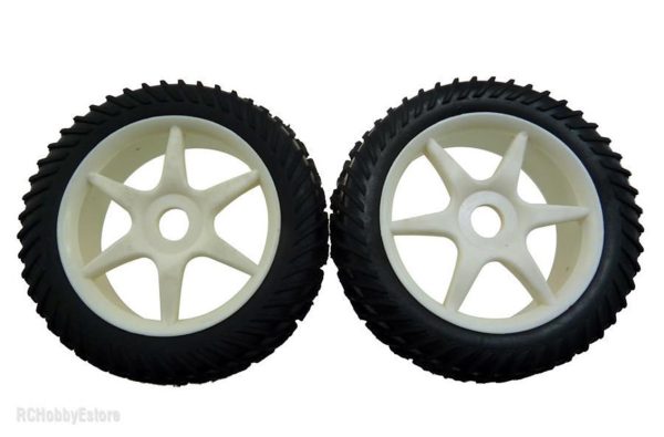 1/8 Buggy İçin Jant Ve Lastik Seti Beyaz Renk, Himoto 821003W - Görsel 2