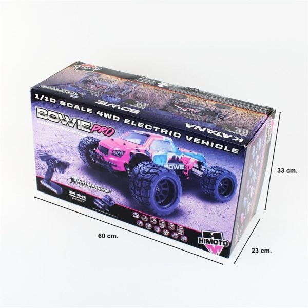 Bowie Kumandalı Fırçalı Motorlu Arazi Aracı Monster Truck 1/10 4 Çeker, Himoto E10Mt - Görsel 4