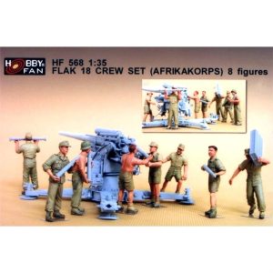 1/35 Flak18 Africa Corps. 8 Adet RESIN Figür SetiAFVHF568
