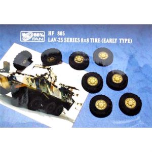 1/35 LAV-25 Araç Serisi 8x8 Erken Dönem RESIN Lastik Seti, Hobby Fan HF805