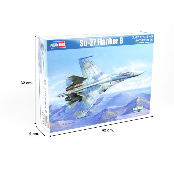 1/48 Su-27 Flanker B Savaş Uçağı Maketi, HobbyBoss 81711 - Görsel 5