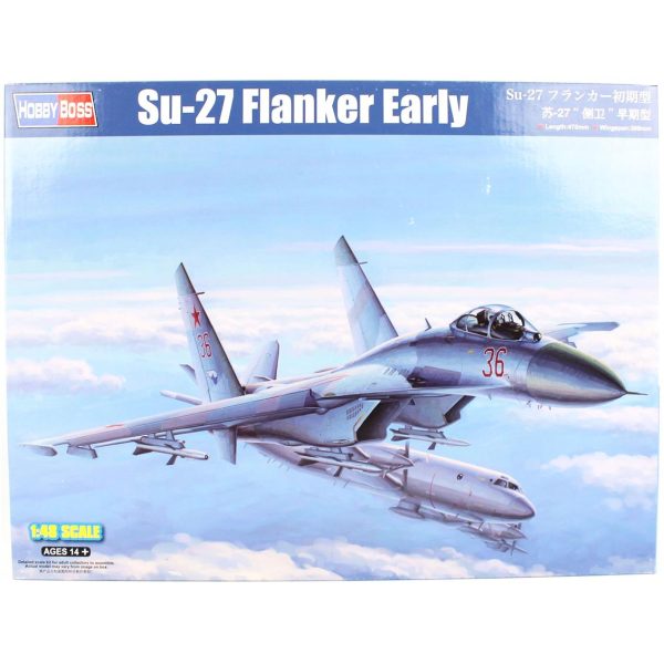 1/48 Su-27 Flanker (Erken Dönem) Savaş Uçağı Maketi, HobbyBoss 81712