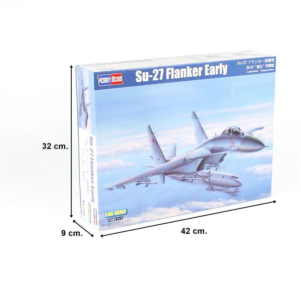 1/48 Su-27 Flanker (Erken Dönem) Savaş Uçağı Maketi, HobbyBoss 81712 - Görsel 5