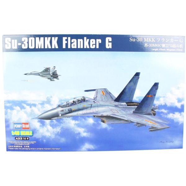 1/48 Su-30Mkk Flanker G Savaş Uçağı Maketi, HobbyBoss 81714 - Görsel 2
