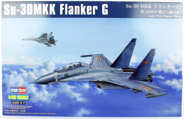 1/48 Su-30Mkk Flanker G Savaş Uçağı Maketi, HobbyBoss 81714