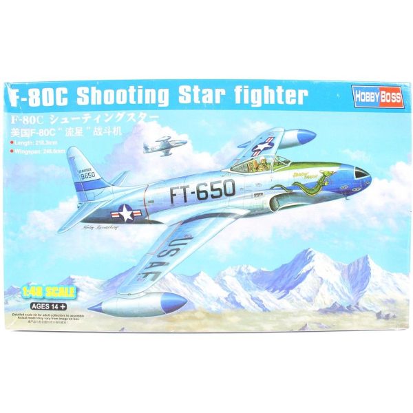 1/48 F-80C Shooting Star Fighter Savaş Uçağı Maketi, HobbyBoss 81725