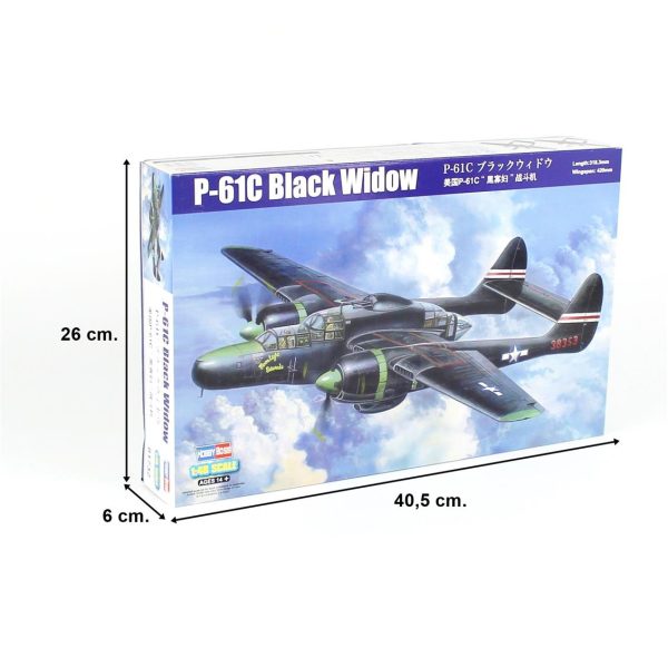 1/48 P-61C Black Widow Savaş Uçağı Maketi, HobbyBoss 81732 - Görsel 5