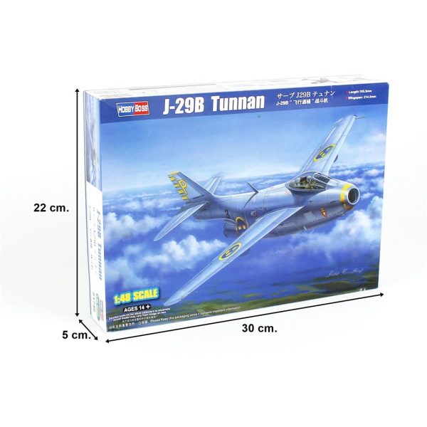 1/48 J-29B Tunnan Savaş Uçağı Maketi, HobbyBoss 81746 - Görsel 5