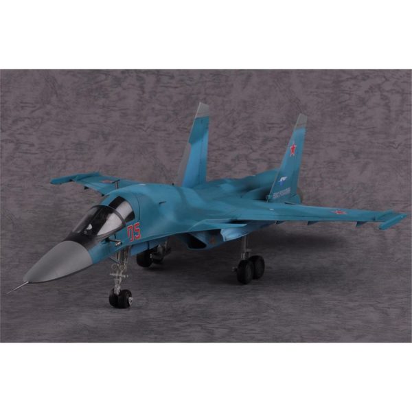 1/48 Russian Su-34 Fullback Fighter-Bomber Savaş Uçağı Maketi, HobbyBoss 81756 - Görsel 2